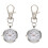 2pcs Keychain Large Dial Alloy Nurse Care Accessories 2