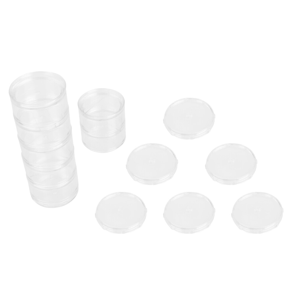 Totority 3Pcs 7 Travel Portable Box White