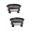 2Pcs Thickened Brown Plastic Flowerpot Stand Movable Plant Pot Support 7