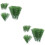 200 Pcs Decorative Model Tree Train Scenery Trees Fish Tank Aquarium 6