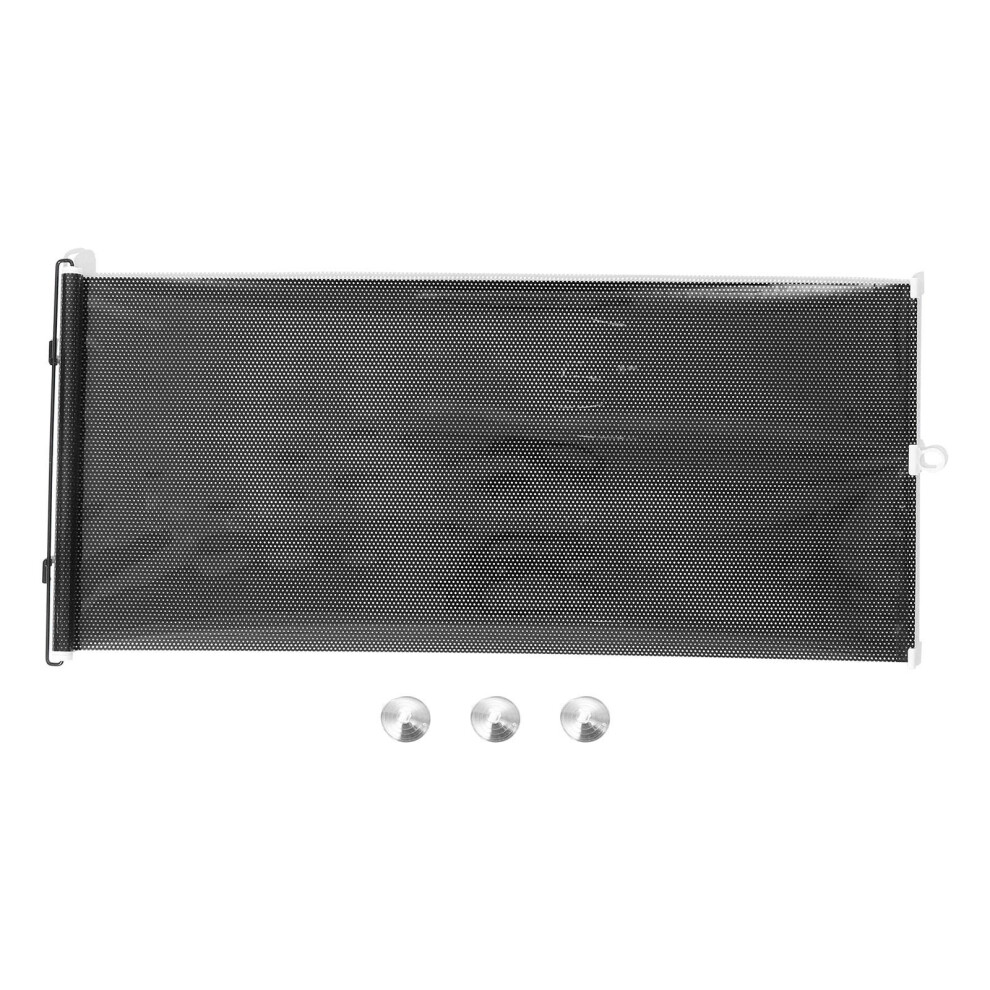 3 Count Sun Shade Visor Retractable Windshield Window Black 3623318224424