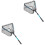 2pcs Fishnet Net Bag Child Aluminum Alloy Fold Bait 5
