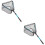 2pcs Fishnet Net Bag Child Aluminum Alloy Fold Bait 8