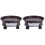 2Pcs Thickened Brown Plastic Flowerpot Stand Movable Plant Pot Support 2