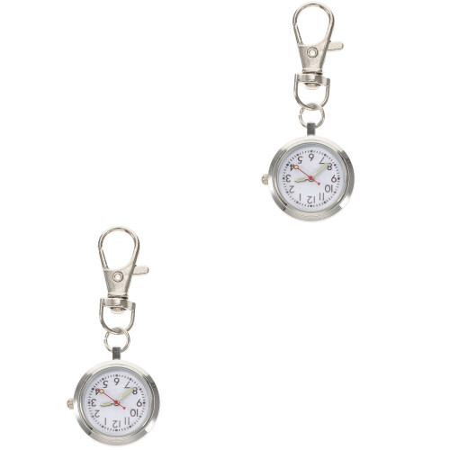 2pcs Keychain Large Dial Alloy Nurse Care Accessories 2