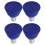 4Pcs Blue Rubber Toe Stops for Roller Skates Adjustable Brake Plugs 7