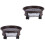 2Pcs Thickened Brown Plastic Flowerpot Stand Movable Plant Pot Support 3
