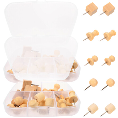 Push Pins Bois Multi-Usages Pour Et Maison 1