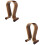 2pcs Headphone Display Hanger Walnut Headset 6
