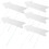20 Pcs Lawn Sign White Signage Blank Plastic 1