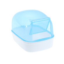 3Pcs Plastic Bath Basin for Hamster Small Animals Blue Easy to Use