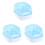 3Pcs Plastic Bath Basin for Hamster Small Animals Blue Easy to Use 2