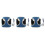 3Pcs Blue Cat Vest Harness Durable Reflective Chest Strap 7