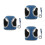 3Pcs Blue Cat Vest Harness Durable Reflective Chest Strap 6