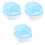 3Pcs Plastic Bath Basin for Hamster Small Animals Blue Easy to Use 3