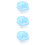 3Pcs Plastic Bath Basin for Hamster Small Animals Blue Easy to Use 7