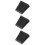 3pcs Ramp Pad Rubber Black Wheel 10