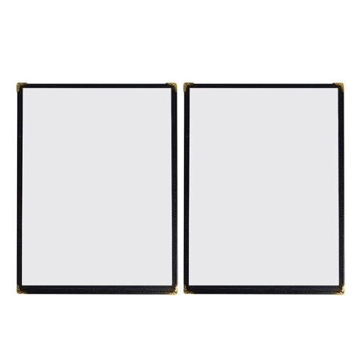 7 Pieces Menu Clip Protection Case Clear Sleeve Restaurant Holders