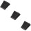 3pcs Ramp Pad Rubber Black Wheel 11