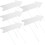 20 Pcs Lawn Sign White Signage Blank Plastic 2