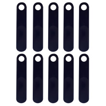 80Pcs Blue Durable Plastic Shoehorns Hangable for Home and Travel