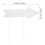 20 Pcs Lawn Sign White Signage Blank Plastic 11