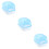 3Pcs Plastic Bath Basin for Hamster Small Animals Blue Easy to Use 8