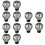 12Pcs Plastic Rooftop Sink Filters Black Anti-Blocking Drain Covers 7