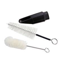3Pcs Soprano Saxophone Mouthpiece With 2Pcs Cleaning Brush