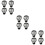 12Pcs Plastic Rooftop Sink Filters Black Anti-Blocking Drain Covers 8