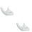6Pcs White Ceramic Hand Shaped Ocarina Holder Display Accessories 6