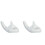 6Pcs White Ceramic Hand Shaped Ocarina Holder Display Accessories 2