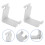 4Pcs White ABS Headset Display Rack for Office and Home Use 8