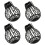 12Pcs Plastic Rooftop Sink Filters Black Anti-Blocking Drain Covers 10
