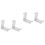 4Pcs White ABS Headset Display Rack for Office and Home Use 4