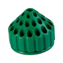 (10.7cmx8.7cm, Dark Green) Nail Art Tools Bit Organizer Grinding Head Rack for Workshop Nail Salon Home Gray