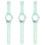 3pcs Watch Glowing Blue Buckle Material: Metal 4