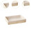 (optional,Beige S)Woven Basket Modern Rectangular Organizer Bin for Fruits Appetizer Breakfast Beige L 3