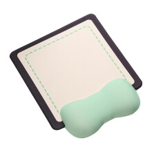 (26 cmx21 cm, Blue) Ergonomic Mouse Pad Portable Gift Creative Fashion with Cushioned Wrist Rest Yellow