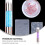 3pcs Clear Jelly Nail Art Stamper Set with Acrylic Handle for Precise Design Transfer 5
