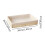 (optional,Beige L)Woven Basket Modern Rectangular Organizer Bin for Fruits Appetizer Breakfast Beige L 2