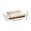 (optional,coffee S)Woven Basket Modern Rectangular Organizer Bin for Fruits Appetizer Breakfast Beige L 2