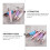 3pcs Clear Jelly Nail Art Stamper Set with Acrylic Handle for Precise Design Transfer 4
