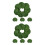 2 Pcs Lotus Leaf Green Simulation Artificial Leaves Water Plants 5