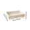 (optional,Beige S)Woven Basket Modern Rectangular Organizer Bin for Fruits Appetizer Breakfast Beige L 2