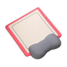(26 cmx21 cm, Rose Red) Ergonomic Mouse Pad Portable Gift Creative Fashion with Cushioned Wrist Rest Yellow