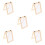 5St DIY Papiermaak Frame Lichtbruin Kindvriendelijk Filter Mesh 3