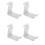 4Pcs White ABS Headset Display Rack for Office and Home Use 5