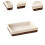 (optional, coffee L) Woven Basket Modern Rectangular Organizer Bin for Fruits Appetizer Breakfast Beige L 3