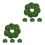 2 Pcs Lotus Leaf Green Simulation Artificial Leaves Water Plants 3